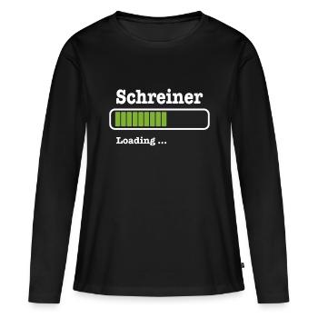 Schreiner - Frauen Premium Bio Langarmshirt - Schwarz - Vorne - Julia (174cm)