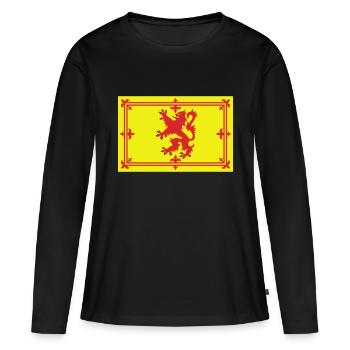 schottland - Frauen Premium Bio Langarmshirt - Schwarz - Vorne - Julia (174cm)