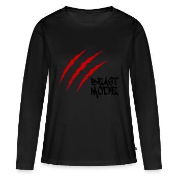 Scars Beast - Women's Premium Organic Long Sleeve Shirt - black - Front - Julia (174cm)