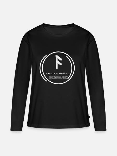 Nordische Mythologie - Frauen Premium Bio Langarmshirt - Schwarz