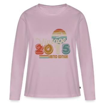 2015 - Frauen Premium Bio Langarmshirt - Altrosa - Vorne - Julia (174cm)