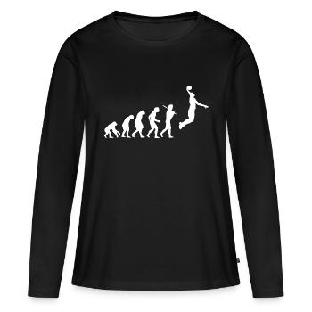 Basket-ball Hoop Streetball Bball cadeau joueurs - T-shirt manches longues Premium bio Femme - noir - Devant - Julia (174cm)