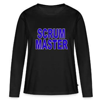 Agile - Maître Scrum - T-shirt manches longues Premium bio Femme - noir - Devant - Julia (174cm)