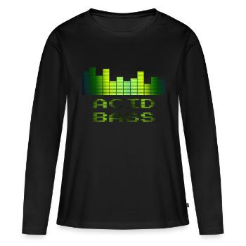 Acid Bass | Music - T-shirt manches longues Premium bio Femme - noir - Devant - Julia (174cm)