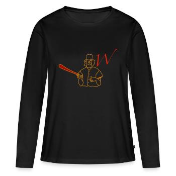 Warriors - Women's Premium Organic Long Sleeve Shirt - black - Front - Julia (174cm)