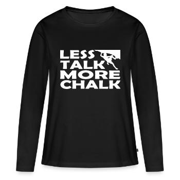 climbing - Frauen Premium Bio Langarmshirt - Schwarz - Vorne - Julia (174cm)