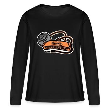 Micro Harmonica Harmonica Style - Women's Premium Organic Long Sleeve Shirt - black - Front - Julia (174cm)