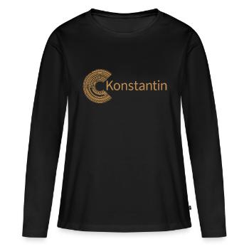 For Constantine - Women's Premium Organic Long Sleeve Shirt - black - Front - Julia (174cm)
