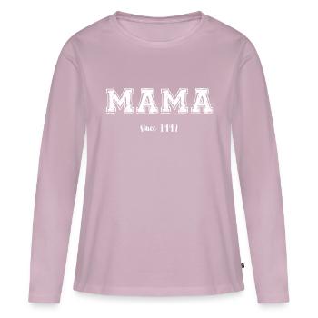 Mama 1997 - Frauen Premium Bio Langarmshirt - Altrosa - Vorne - Julia (174cm)