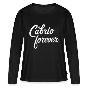 Empreinte cabriolet toujours grand dicton cabriolet - T-shirt manches longues Premium bio Femme - noir - Devant - Julia (174cm)