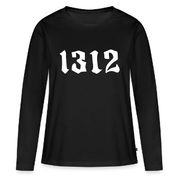 ACAB 1312 Cops - T-shirt manches longues Premium bio Femme - noir - Devant - Julia (174cm)