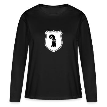 Armoiries de Bâle - T-shirt manches longues Premium bio Femme - noir - Devant - Julia (174cm)