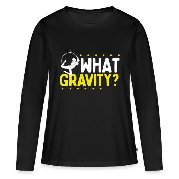 Aerial Hoop What Gravity Dancing Aerial Circus - Women's Premium Organic Long Sleeve Shirt - black - Front - Julia (174cm)