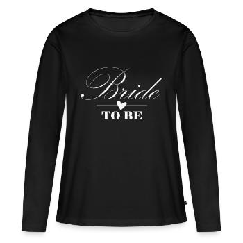 Mariée à être, blanche - T-shirt manches longues Premium bio Femme - noir - Devant - Julia (174cm)