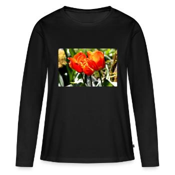 Flames in the Springtime Sun - Women's Premium Organic Long Sleeve Shirt - black - Front - Julia (174cm)