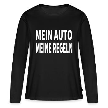 Auto - Frauen Premium Bio Langarmshirt - Schwarz - Vorne - Julia (174cm)