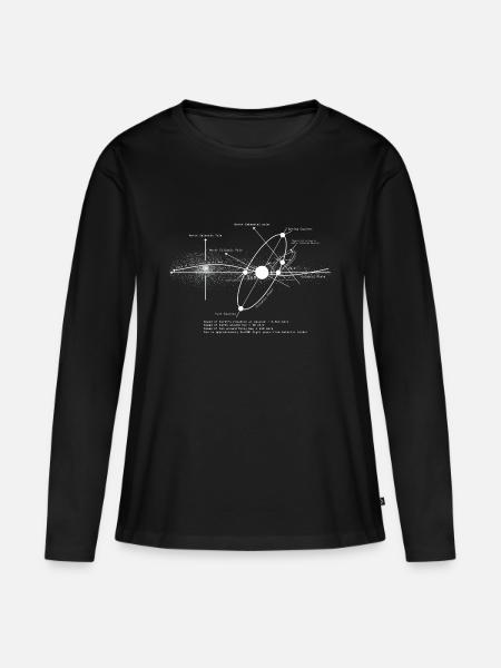 Schema Sonnensysteme Astronomie-Liebhaber - Frauen Premium Bio Langarmshirt - Schwarz
