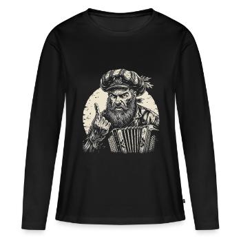 Grantler Grumpy Bavarian dialects Bavaria - Women's Premium Organic Long Sleeve Shirt - black - Front - Julia (174cm)
