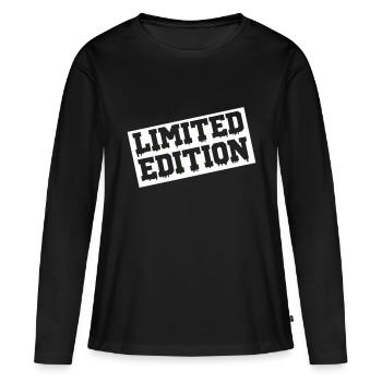 limited edition - Frauen Premium Bio Langarmshirt - Schwarz - Vorne - Julia (174cm)