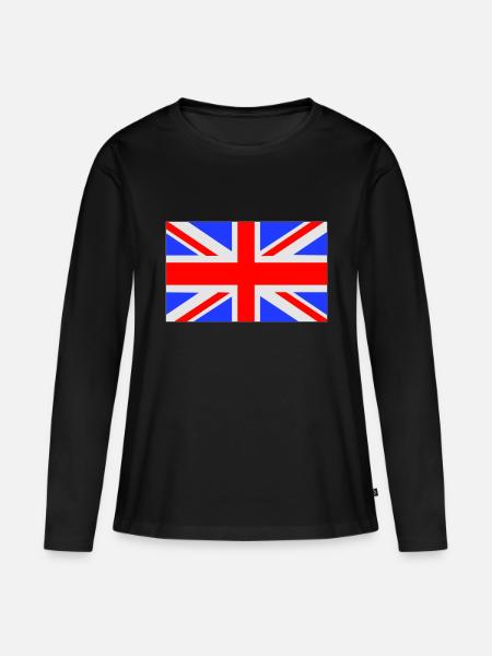 UK - Frauen Premium Bio Langarmshirt - Schwarz