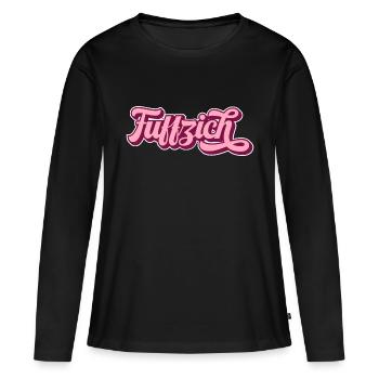 Fuffzich 50. Geburtstag Birthday Fünfzig Geschenk - Frauen Premium Bio Langarmshirt - Schwarz - Vorne - Julia (174cm)