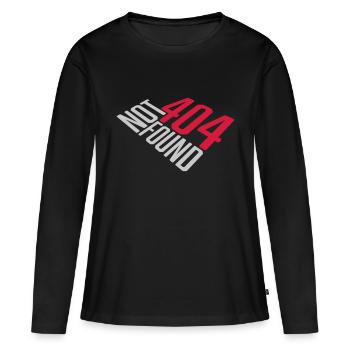 404 not found Error - Women's Premium Organic Long Sleeve Shirt - black - Front - Julia (174cm)