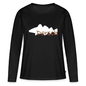 Cod white - Women's Premium Organic Long Sleeve Shirt - black - Front - Julia (174cm)