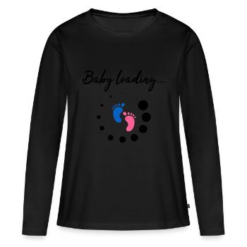 Baby loading feet - Women's Premium Organic Long Sleeve Shirt - black - Front - Julia (174cm)