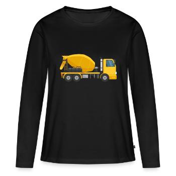 Concrete mixer - Women's Premium Organic Long Sleeve Shirt - black - Front - Julia (174cm)