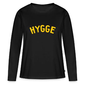 Hygge Scandinavian Lifestyle - Women's Premium Organic Long Sleeve Shirt - black - Front - Julia (174cm)