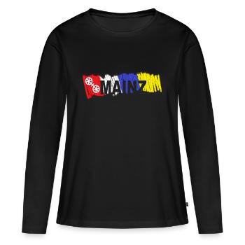 MAYENCE 4FB - T-shirt manches longues Premium bio Femme - noir - Devant - Julia (174cm)