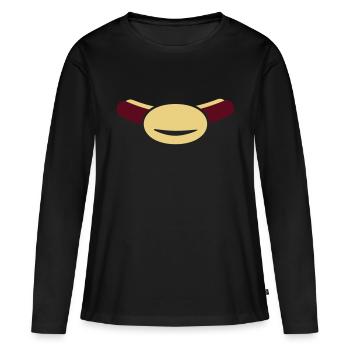 Saucisse - T-shirt manches longues Premium bio Femme - noir - Devant - Julia (174cm)