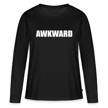 citation maladroite - T-shirt manches longues Premium bio Femme - noir - Devant - Julia (174cm)