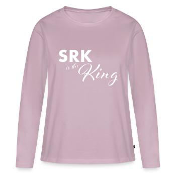 SRK est le roi sait - T-shirt manches longues Premium bio Femme - rose poudré - Devant - Julia (174cm)