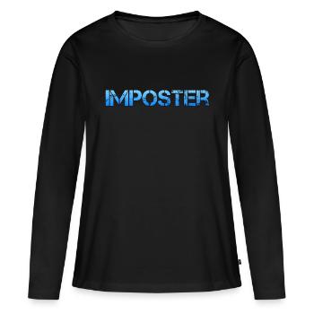 Imposter Amongus Gaming Streaming Stream PC Coop - Frauen Premium Bio Langarmshirt - Schwarz - Vorne - Julia (174cm)