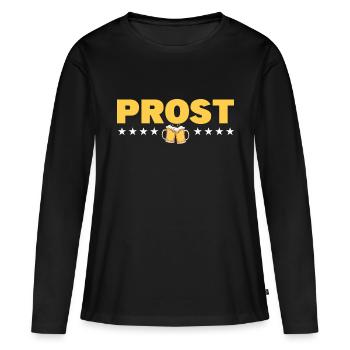 À votre santé - T-shirt manches longues Premium bio Femme - noir - Devant - Julia (174cm)
