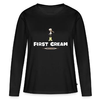 Licorne côtière Idiomes Proverbe - Anglais - T-shirt manches longues Premium bio Femme - noir - Devant - Julia (174cm)