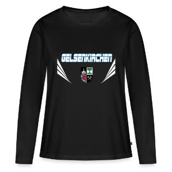 Gelsenkirchen Vector - Frauen Premium Bio Langarmshirt - Schwarz - Vorne - Julia (174cm)