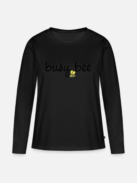 busy bee, diligent bee - Women's Premium Organic Long Sleeve Shirt -