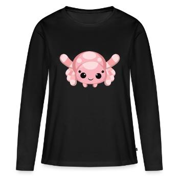 Araignée mimi - T-shirt manches longues Premium bio Femme - noir - Devant - Julia (174cm)