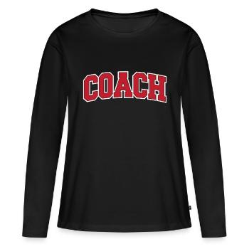 Coach - Women's Premium Organic Long Sleeve Shirt - black - Front - Julia (174cm)