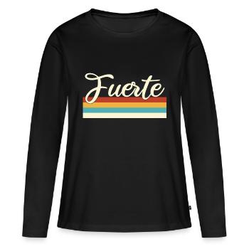 Fuerteventura - Fuerte - Iles Canaries - Espagne - Île - T-shirt manches longues Premium bio Femme - noir - Devant - Julia (174cm)