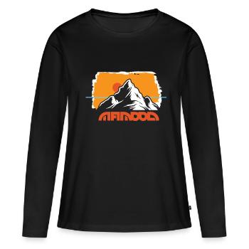 outddor horizont hinter dem Berg - Frauen Premium Bio Langarmshirt - Schwarz - Vorne - Julia (174cm)