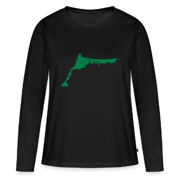 Darss - Mer Baltique - T-shirt manches longues Premium bio Femme - noir - Devant - Julia (174cm)