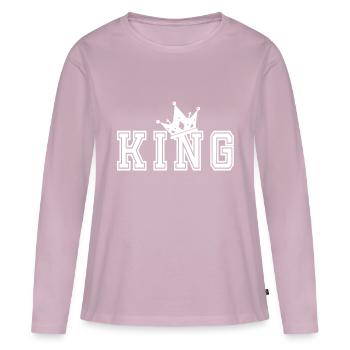 no name - Women's Premium Organic Long Sleeve Shirt - dusky pink - Front - Julia (174cm)