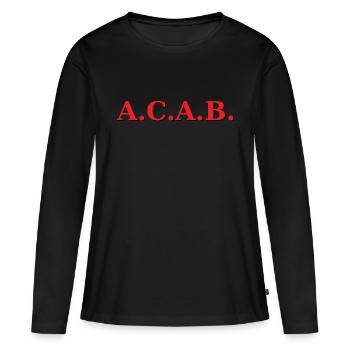ACAB - Frauen Premium Bio Langarmshirt - Schwarz - Vorne - Julia (174cm)