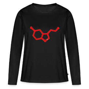 Shot de sérotonine floue! - T-shirt manches longues Premium bio Femme - noir - Devant - Julia (174cm)