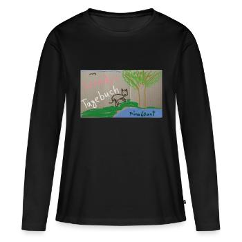 Le journal de Speedy - T-shirt manches longues Premium bio Femme - noir - Devant - Julia (174cm)