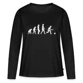 Cadeau de bowling Boule de bowling Skittle Bowler Skittles - T-shirt manches longues Premium bio Femme - noir - Devant - Julia (174cm)