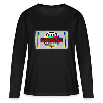 SHUT DOWN BOYCOTT QATAR - Women's Premium Organic Long Sleeve Shirt - black - Front - Julia (174cm)